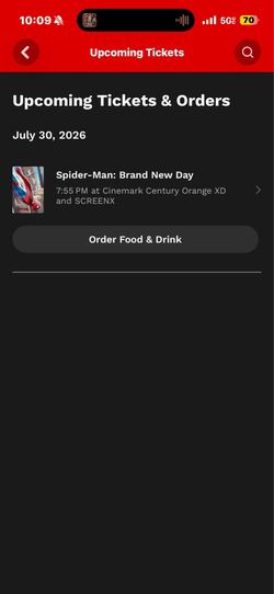 Spiderman tickets