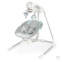 Ingenuity InLighten 5-Speed Baby Swing (Elephant)