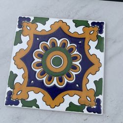 Beautiful Mediterranean Ceramic Tile Fountain Tile Backsplash 
