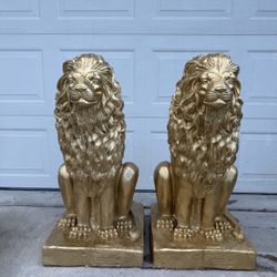 Concrete Lion Statues sets of 2