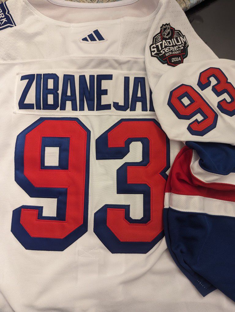 New York Rangers Mika Zibanejad Stadium Series Jersey Size Xl