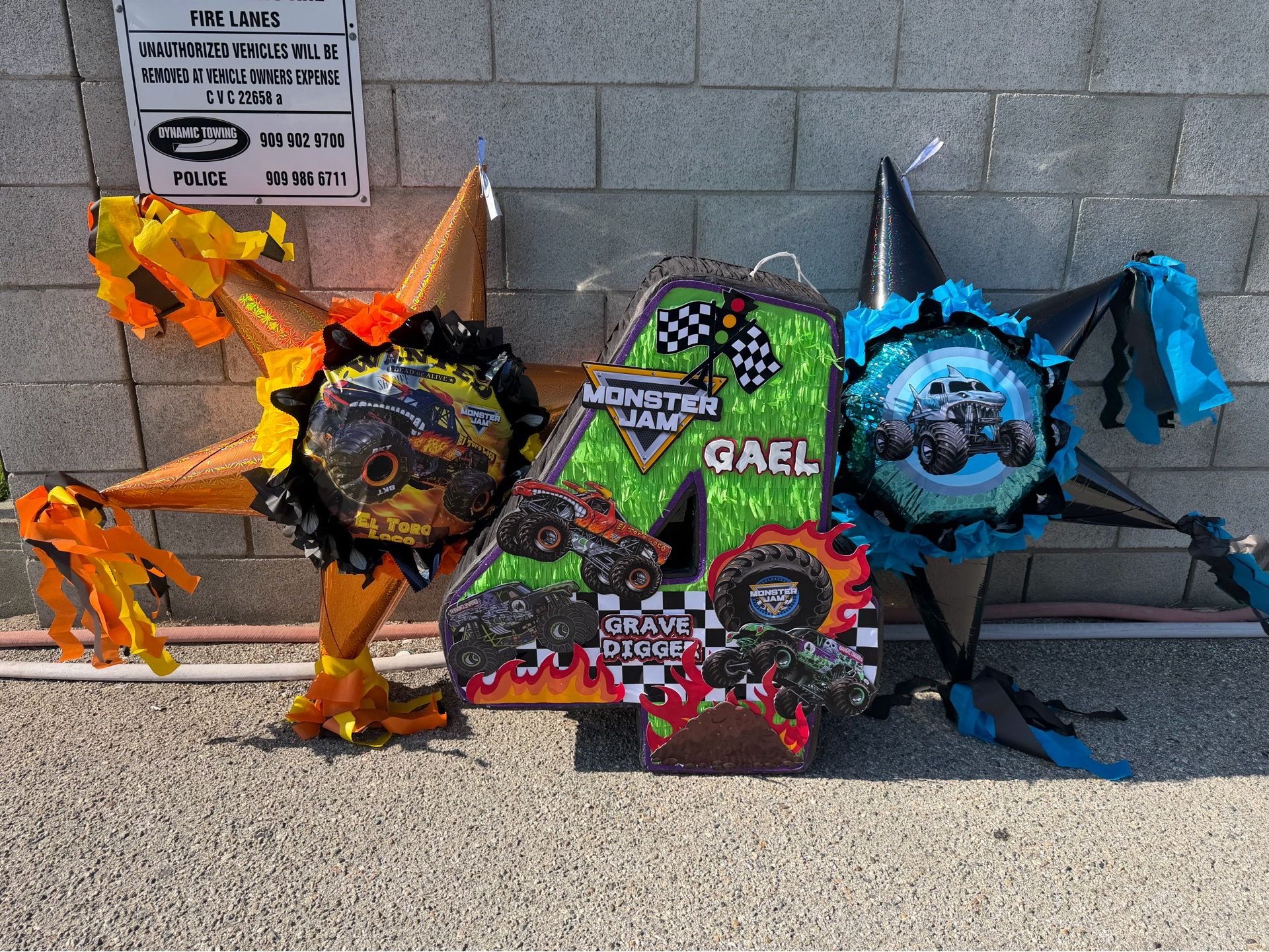 Monster Jam piñata bundle