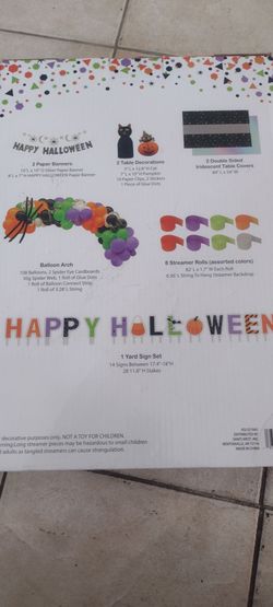 Happy Halloween Party Decoration Kit