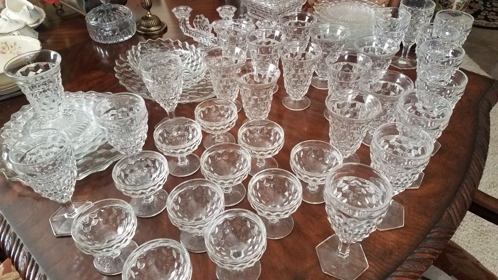 アメリカヴィンテージ Fostoria Glass クリーマー&シュガー アメリカヴィンテージ Fostoria Glass クリーマー&シュガー