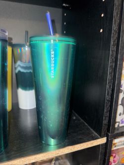 2022 Metallic green Starbucks cup