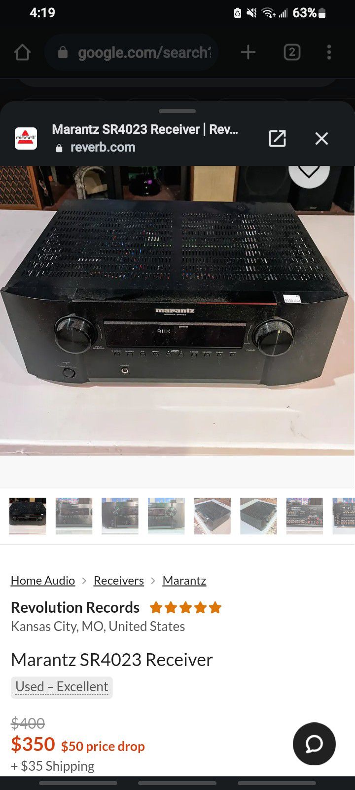 audio receiver marantz sr4023 