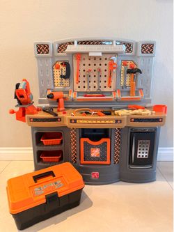 Step2 Home Depot Workshop Lights Sounds Toolbox 38” Tall