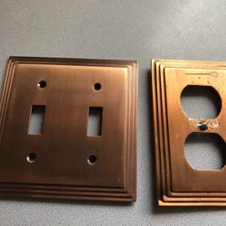 Copper Plated Light Switch Plates 