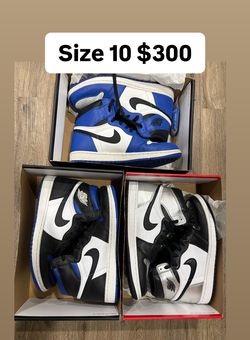 Jordan retro 1s all size 10 $300