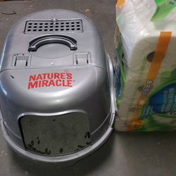 Cat Litter Box  and food container