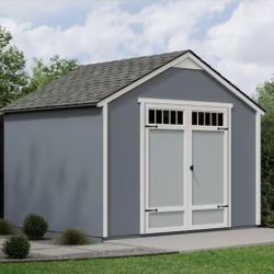 8x10 Shed With Door Windows