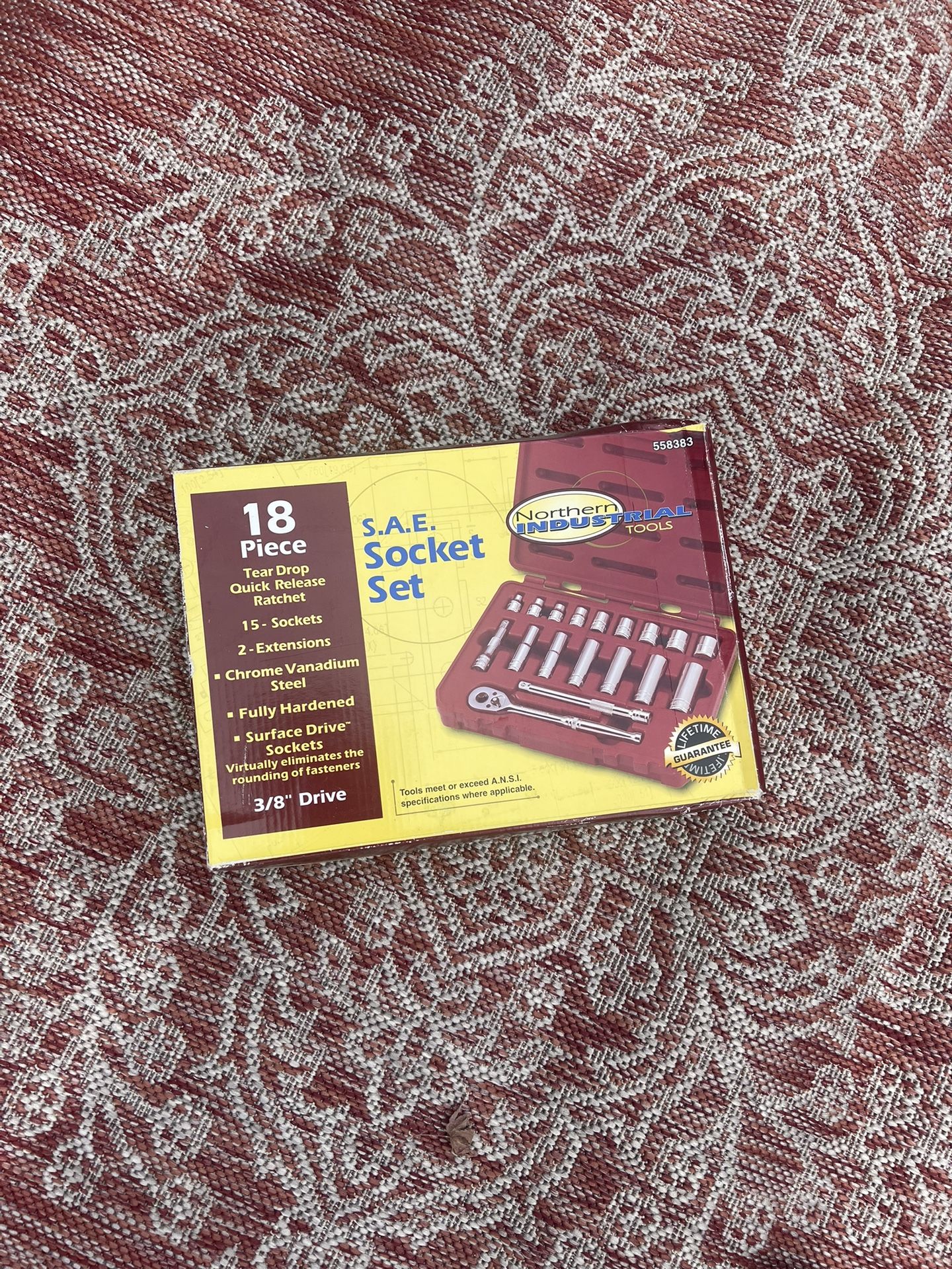 18 piece socket wrench set (or I’ll throw it in with purchase of the tool chest)