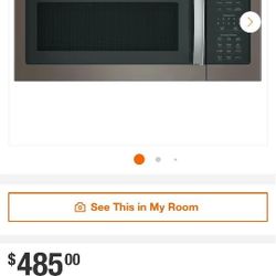 GE 1.7 cu. ft. Over the Range Microwave with Sensor Cooking in Slate, Fingerprint Resistant