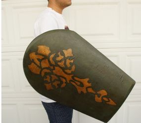 Prop costume shield leather wrapped high quality