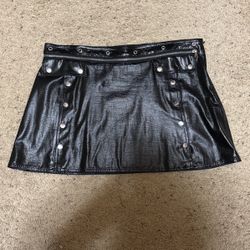 Dolce & Gabbana Faux Leather Mini skirt