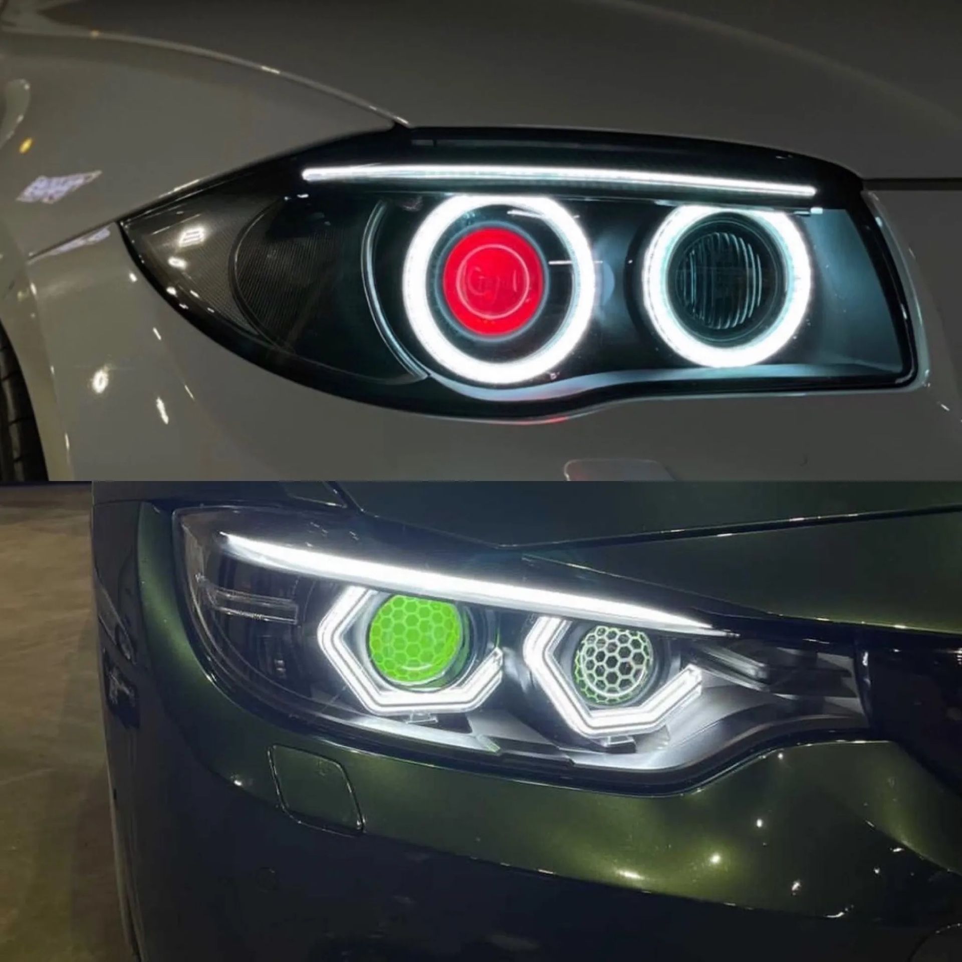 Dual RGB-W Bluetooth Color Shifting Demon Eyes With Bluetooth App