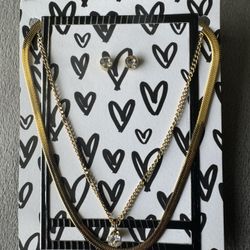 Stainless Steel  (double chain)  Jewelry Set