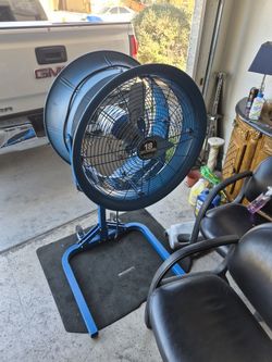 Patterson High-Velocity Industrial Fan: 18 in Blade Dia