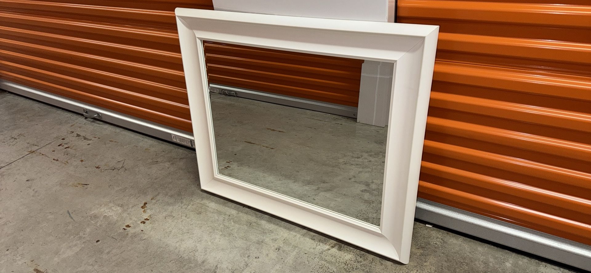 White Vanity Acrylic Mirror