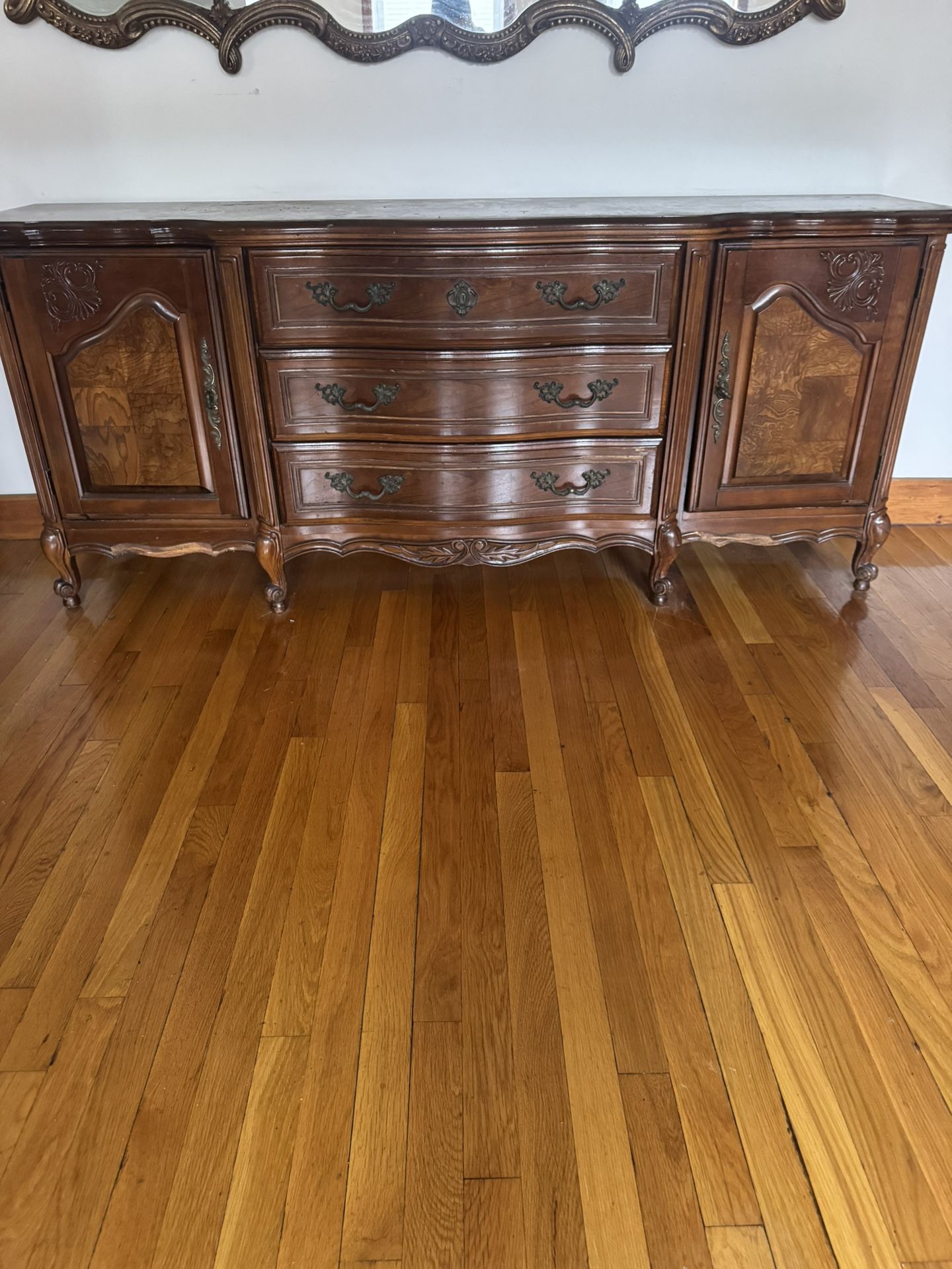 Vintage French Provincial Buffett SideBoard Bar Cabinet