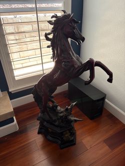 Large Rearing Horse Statue – 50” Tall – $50