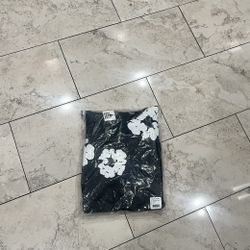 Black and White Denim Tear Hoodie