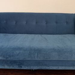 66” West Elm Bradford Velvet Sofa (luxury Brand) 