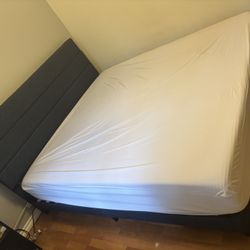 Purple King Hybrid 2 Mattress + Bed Frame – Excellent Condition