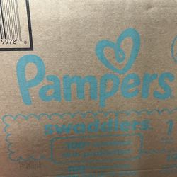 Unopened pampers size 1 198 count 