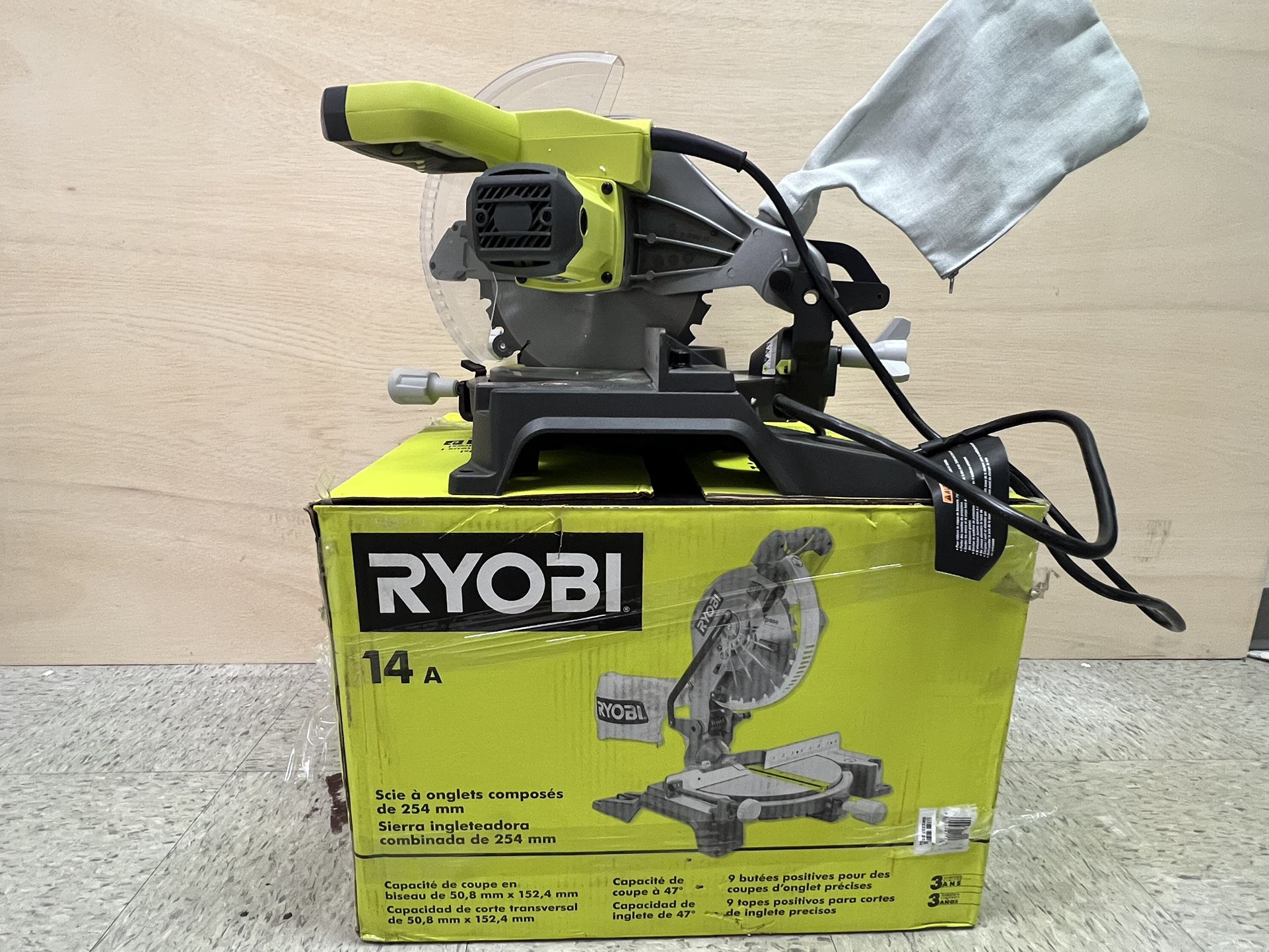 14 Amp Corded 10 in. Compound Miter Saw with LED Cutline Indicator.