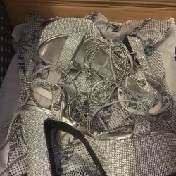 Poster Grl, Silver, Size 8 