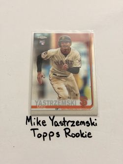 Mike Yastrzemski Atlanta Braves Outfielder Topps Rookie Card.