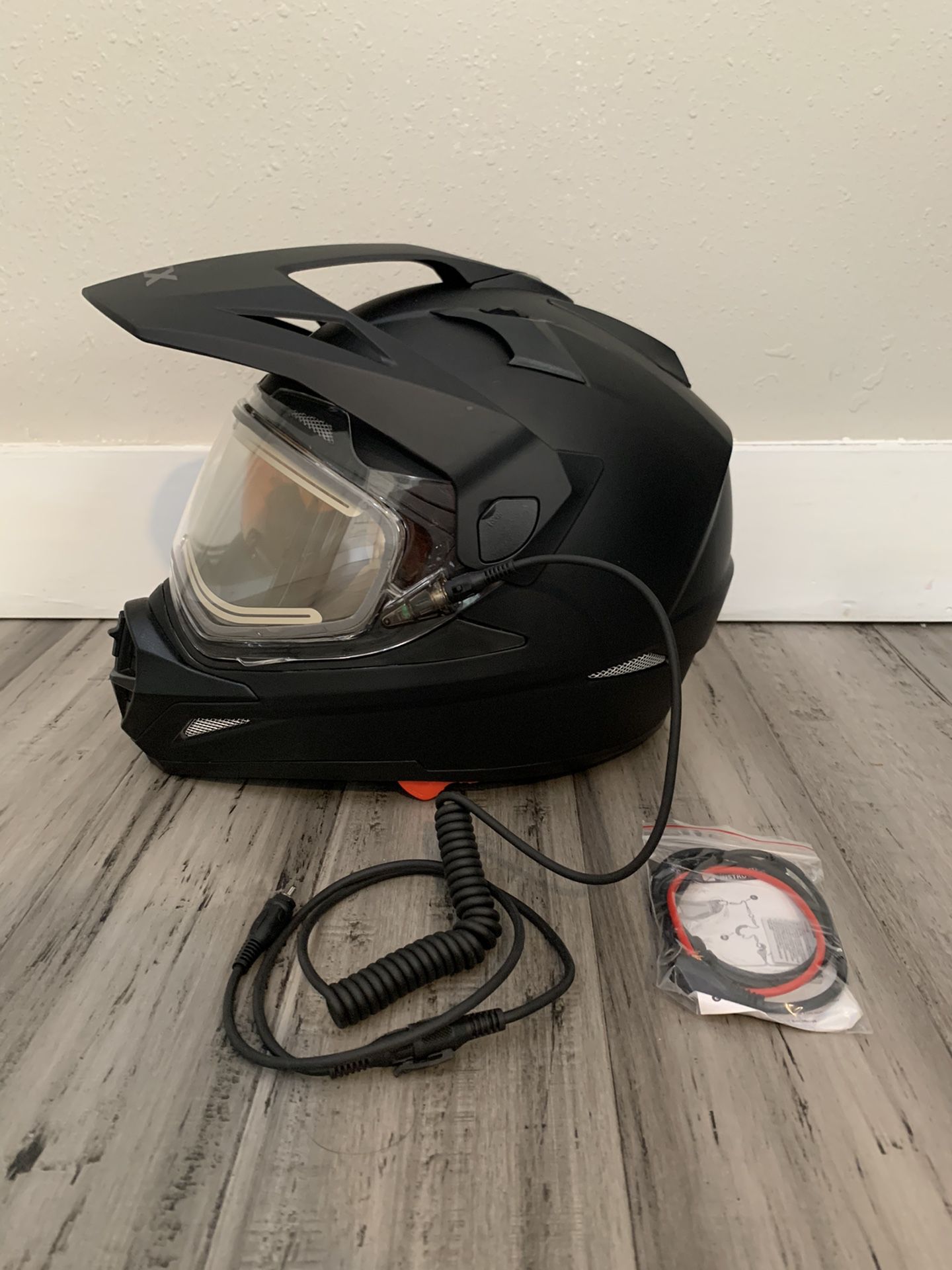 CKX Quest Matte Black Helmet w/ Electric Shield