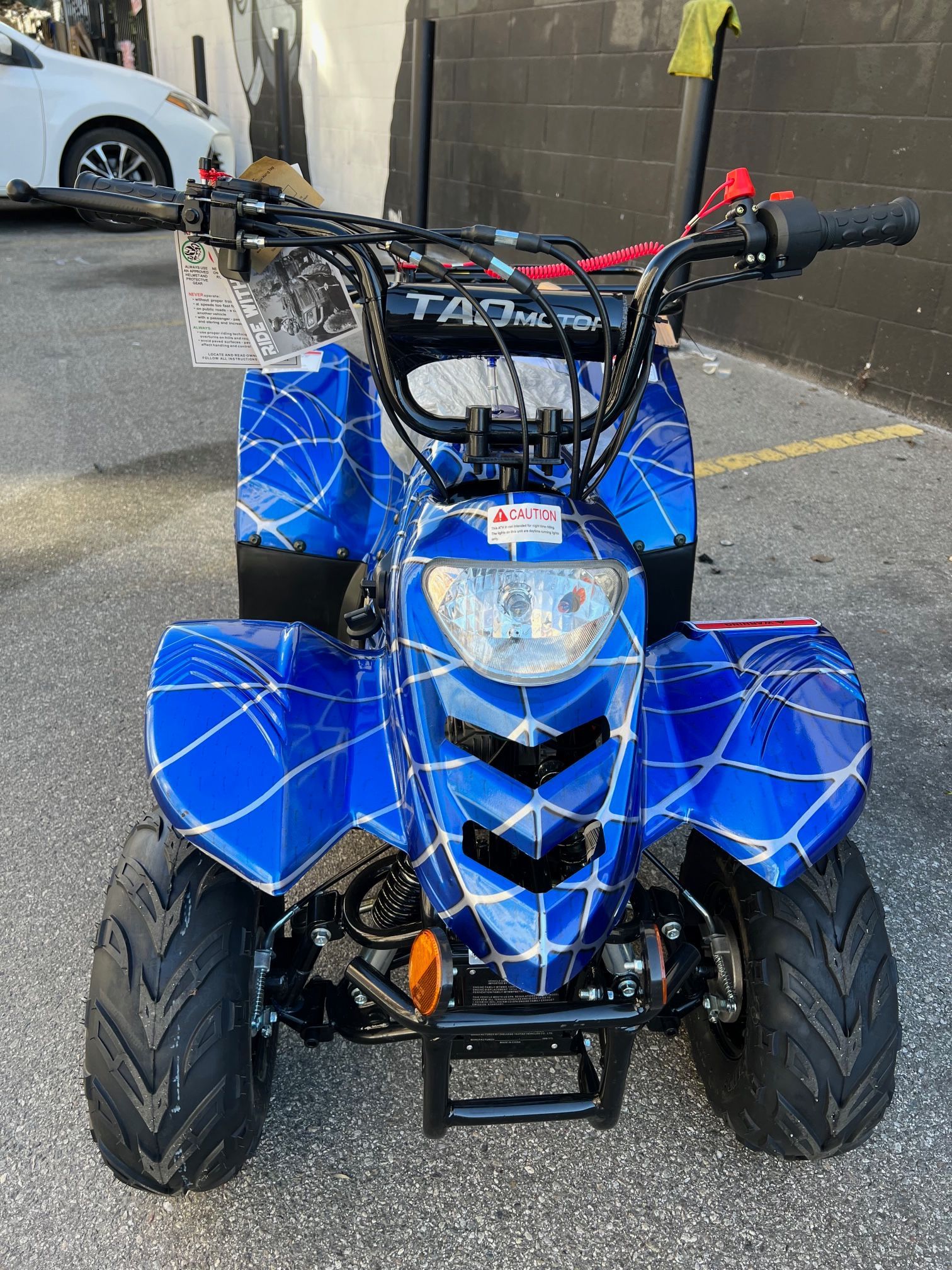 🎄Brand New Blue Spider Kids 110 ATV Quatimoto