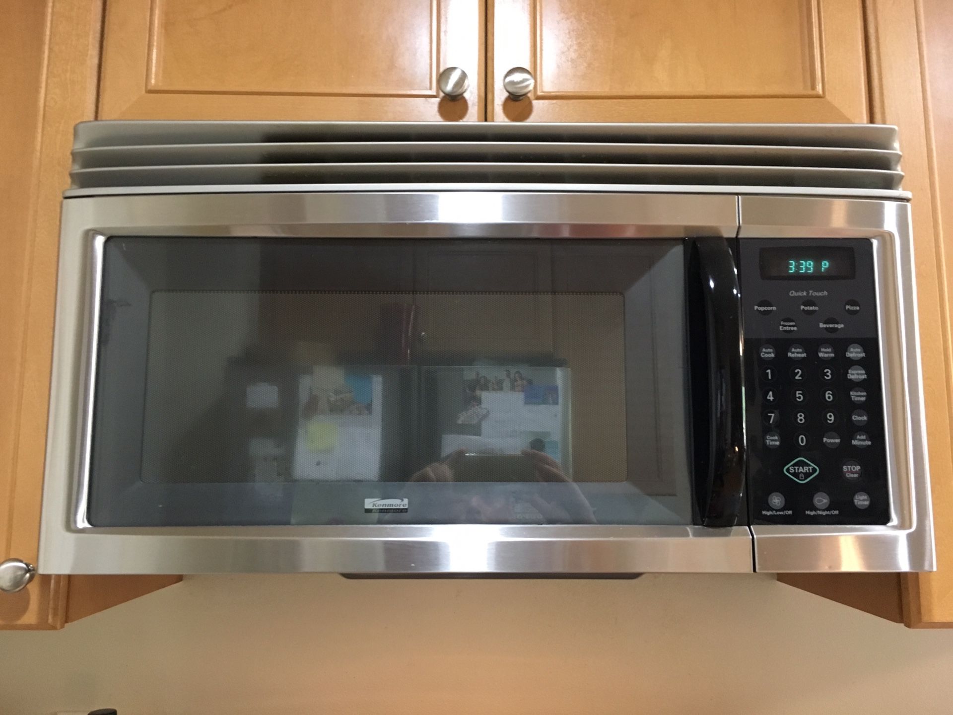 😃 Kenmore Microwave 30” stainless steel 1000 watts above-the-range built-in