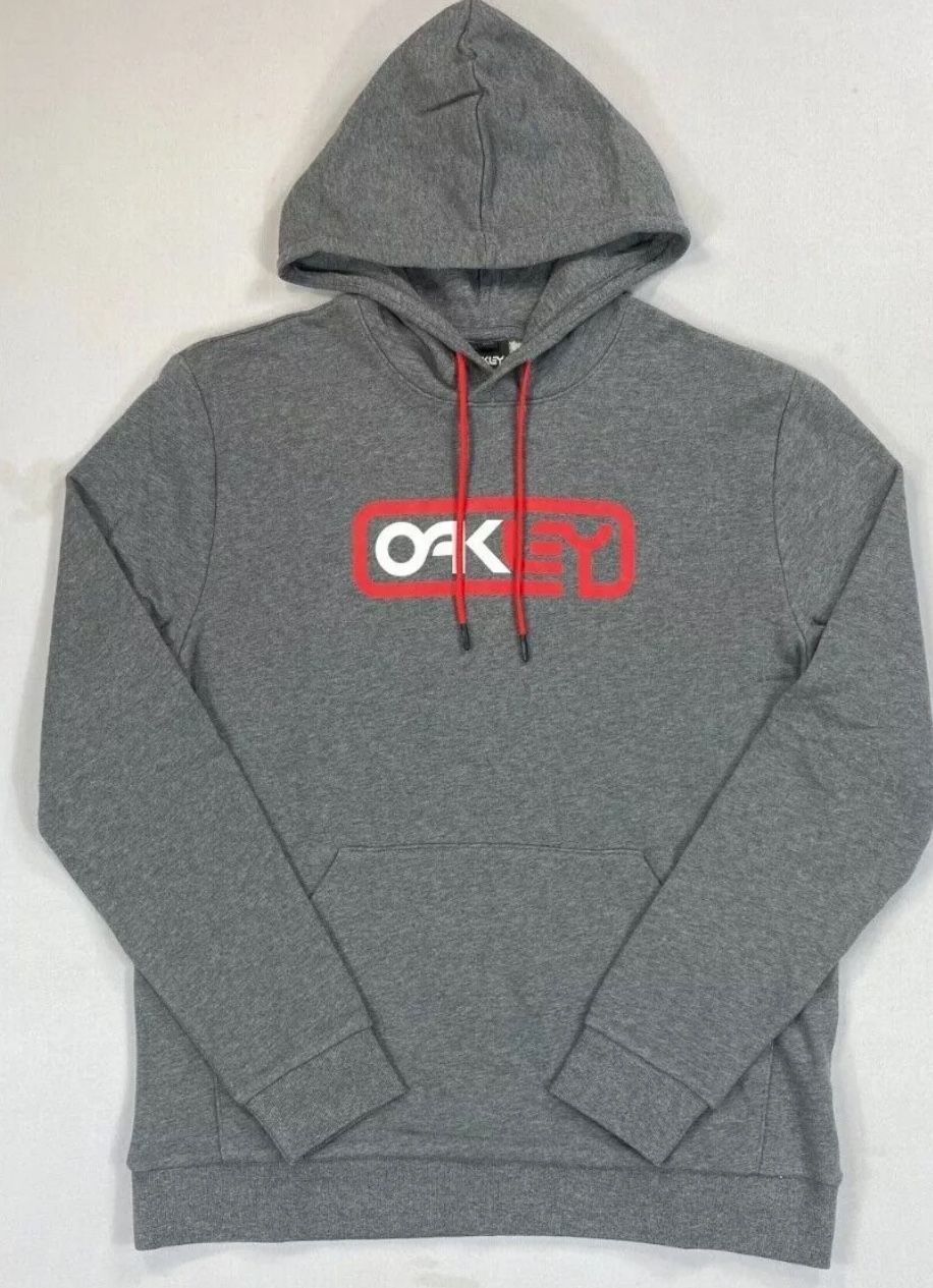 NWT NEW OAKLEY HOODIE SWEATSHIRT GRAY SIZE MEDIUM M