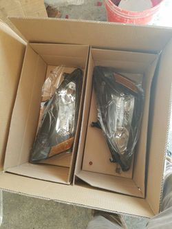 03-07 honda accord black house headlights