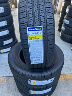 215/60/16 New set of Goodyear tires installed