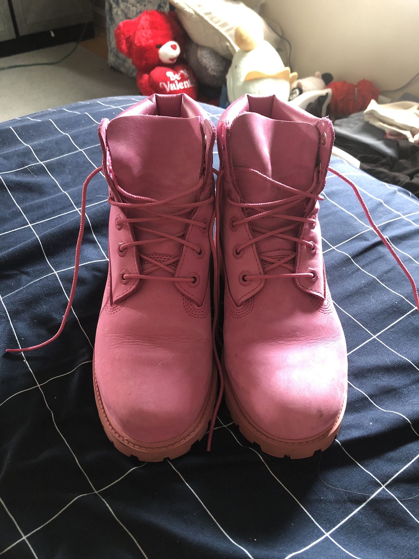 Pink Timberlands