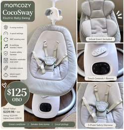 Momcozy CocoSway 3D-Motion Electric Baby Swing -  Model AW01