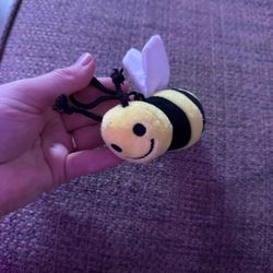 Crinkle Interactive Toy Bee key chain