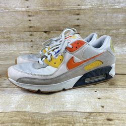 Nike Air Max 90 SE Mens Sz 13 Frank Rudy Summit White Safety Orange FB4315-100