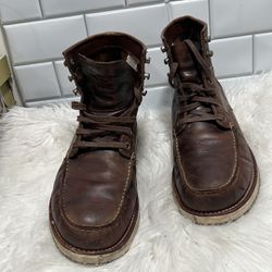 Georgia Boot 6" Small Batch Brown Mens 10.5 W Leather Work Casual Shoes