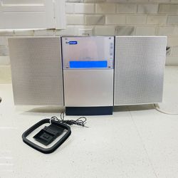 Sony CMT-LS1 Compact Bookshelf Audiophile 5 CD Changer AM FM Stereo System CMTLS1 with speakers