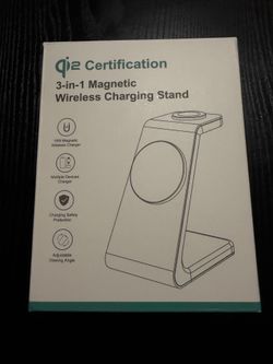 Wireless magnetic charging stand 3-in-1