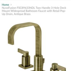 2X Sink Kingston brass faucet And Controls 