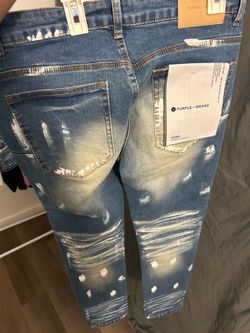 Purple jeans