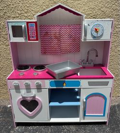 Wooden play kitchen