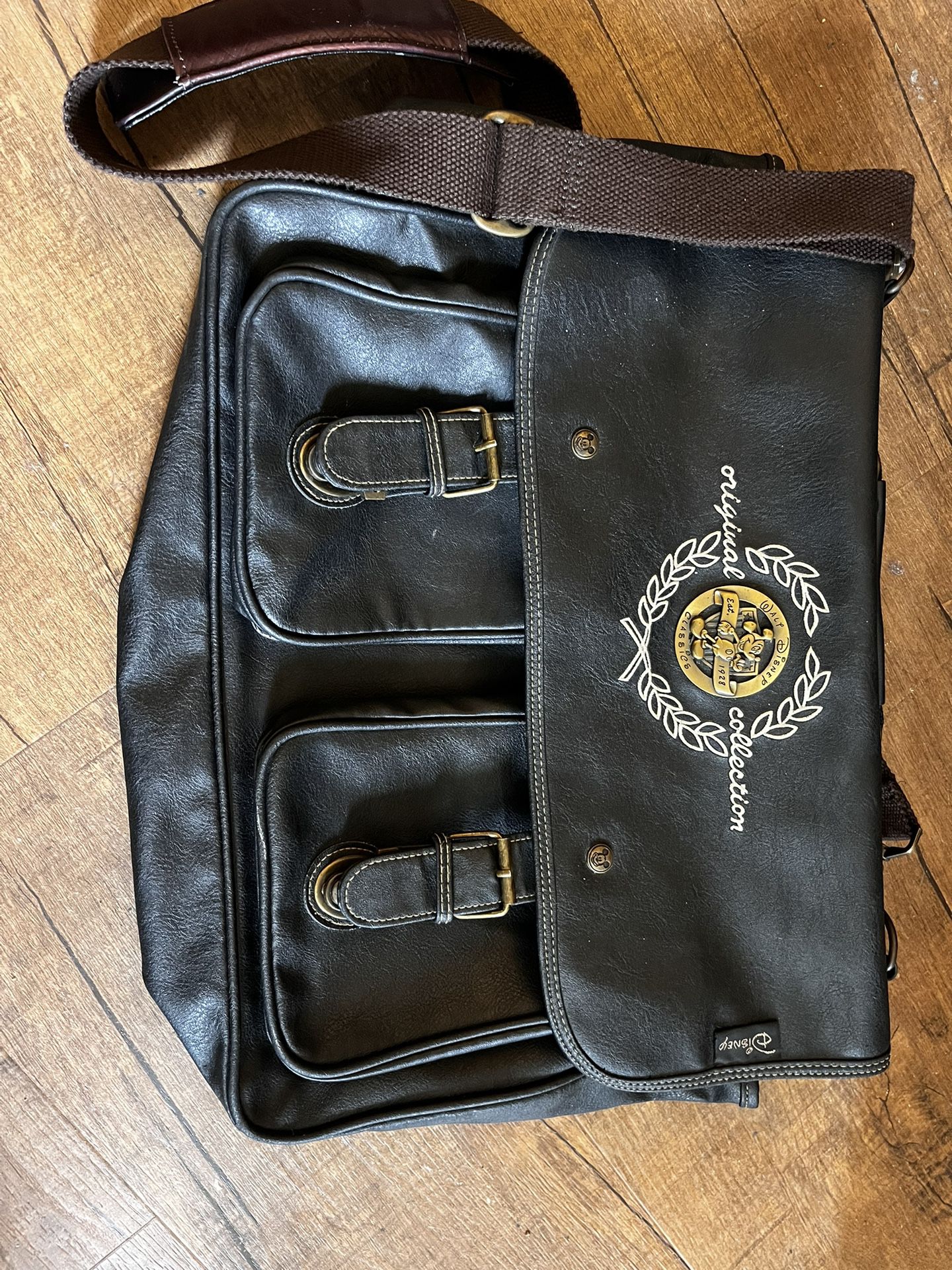 Leather Disney Collection Messenger Bag