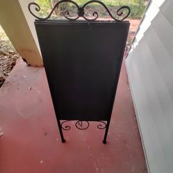 Double Sided Black Chalkboard Sign 